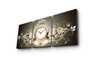Wallity Reloj de Pared de Lienzo Decorativo 3P3040CS-46 Multicolor (3 Piezas)